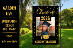Graduation Class of 2026 Garden flag sublimation design 05 Product Image 1