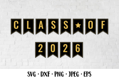 Class of 2026 SVG. Garland of flags for graduation ceremony Product Image 1