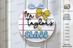 Classroom Door Signs Bundle Laser Cut. School SVG Product Image 4