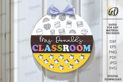 Classroom Door Signs Bundle Laser Cut. School SVG Product Image 7