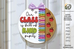 Classroom Door Signs Bundle Laser Cut. School SVG Product Image 11