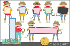 Back to School Animals &amp; Alphabet Clipart Bundle Product Image 7