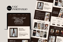 UGC Portfolio Canva Website Template, UGC Template Product Image 1