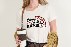 Classy Until Kickoff Football SVG Quote Product Image 2