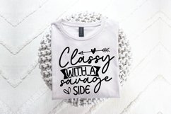 Classy With A Savage Side SVG, Funny SVG Design Product Image 2