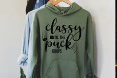 Classy Until The Puck Drops Hockey Mom SVG - hockey mom svg Product Image 2