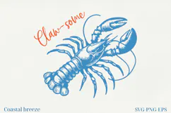 Summer Coastal Line Art Clipart | SVG & PNG |Summer Beach Product Image 1