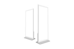 Clay LCD Digital Signage Mockup With Blank Screen Product Image 1