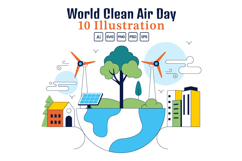 10 World Clean Air Day Illustration Product Image 1