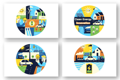10 Clean Energy Innovation Illustration Product Image 2