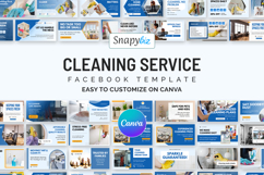 Cleaning Business Canva Facebook Design Product Image 1