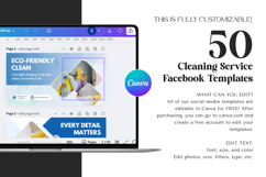 Cleaning Business Canva Facebook Design Product Image 10