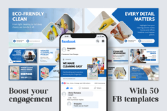 Cleaning Business Canva Facebook Design Product Image 9