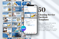 Cleaning Business Canva Facebook Design Product Image 4
