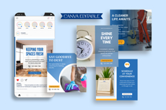Cleaning Business Instagram Templates For Cleaning Marketing Product Image 4