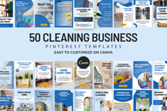 Cleaning Business Pinterest Canva Design Product Image 1
