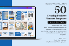 Cleaning Business Pinterest Canva Design Product Image 10