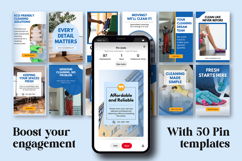 Cleaning Business Pinterest Canva Design Product Image 8