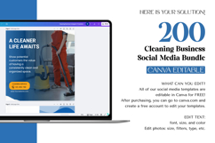 Cleaning Business Social Media Canva Template Bundle Product Image 3