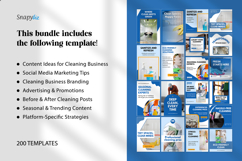 Cleaning Business Social Media Canva Template Bundle Product Image 4