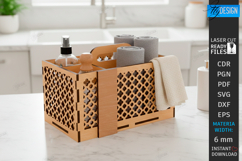 Cleaning Caddy Organizer Laser Cut | Wooden Storage Box SVG Product Image 1