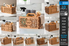 Cleaning Caddy Organizers Laser Cut Bundle | Storage Boxes Product Image 1