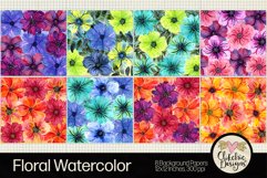 Floral Watercolor Background Papers - Watercolor Textures Product Image 2