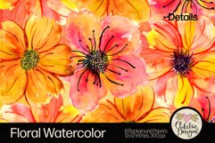 Floral Watercolor Background Papers - Watercolor Textures Product Image 4