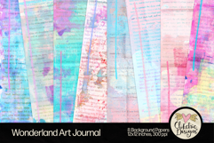 Wonderland Background Papers - Art JournalTextures Product Image 1