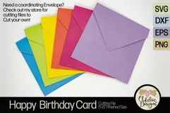 Happy Birthday Card SVG - Gender Neutral Card Cutting File Product Image 5