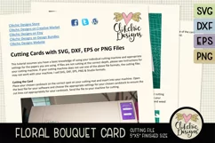 Floral Bouquet Card SVG - Floral Bouquet Card Cutting File Product Image 5