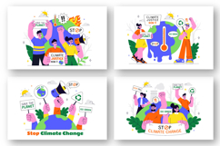 10 Climate Change Protest Illustration Product Image 2