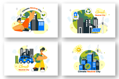 10 Climate Neutral City Illustration Product Image 3