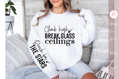 Climb high break glass ceilings Sleeve SVG Product Image 2
