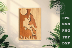 Climb Lasercut Wall Decor SVG Product Image 1