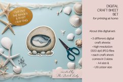 Whimsical Whales Craft Sheets - 3 Printable JPEG Files Product Image 5