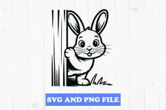 Cute bunny SVG Design for T-Shirts and Mugs Product Image 1