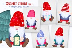 Gnome sublimation. Christmas clipart with Gnomes Product Image 1