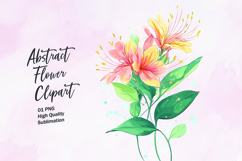 Abstract flower bouquet clipart png Product Image 1
