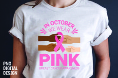 Breast Cancer T-Shirt Sublimation Design Product Image 1
