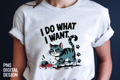 CAT SARCASTIC QUOTE SUBLIMATION T-SHIRT DESIGN Product Image 1