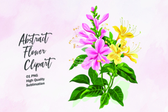 Abstract flower bouquet clipart png Product Image 1