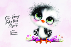 Cute Funny Baby Birds Clipart Sublimation PNG Product Image 1