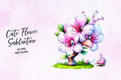Lovely Graceful Camellia Clipart, clipart sublimation png Product Image 1