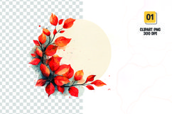 Floral frame clipart sublimation png Product Image 1