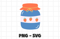 Strawberry Jam Clipart, Jam PNG, Clipart SVG Product Image 1