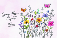 Spring flower clipart Product Image 1