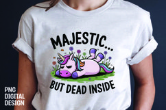 UNICORN SARCASTIC QUOTE SUBLIMATION T-SHIRT DESIGN Product Image 1
