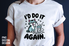 CAT SARCASTIC QUOTE SUBLIMATION T-SHIRT DESIGN Product Image 1