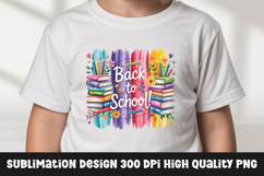Back to school watercolor clipart sublimation design Product Image 1